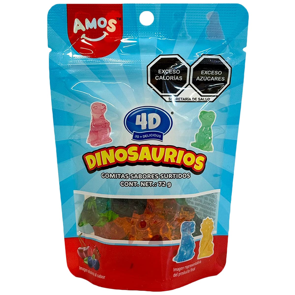 Gomitas Forma de Dinosaurios Sabores Surtidos 72 g image number null