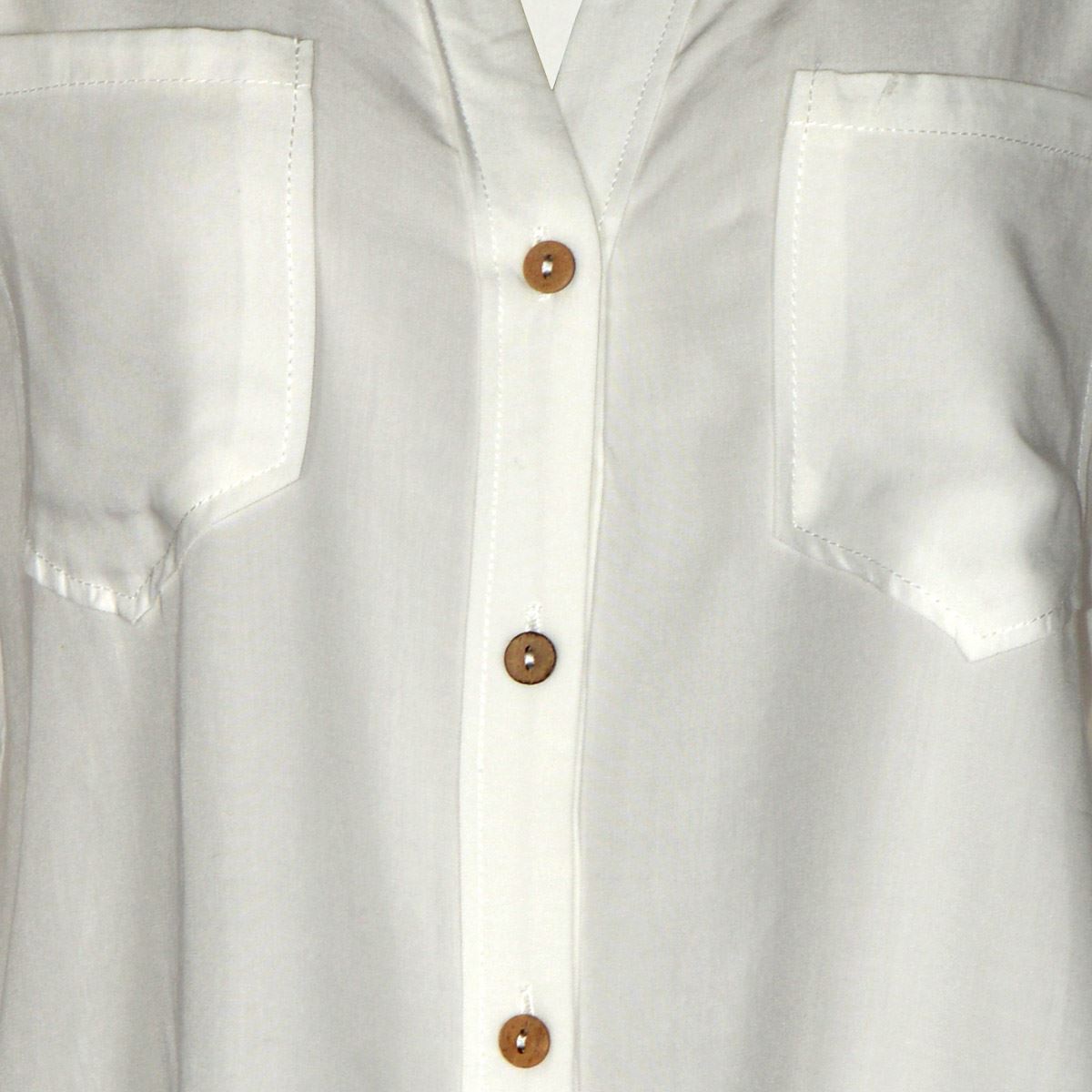 Blusa lisa con bolsillos para mujer Philosophy (Talla Mediana) image number null