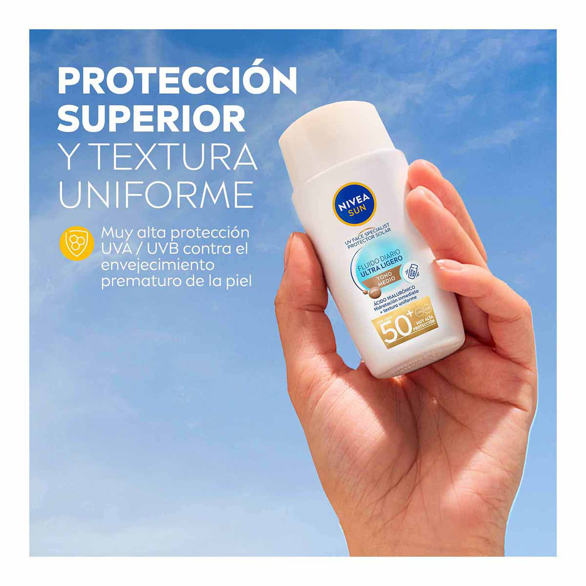 Protector Solar Fluido Tono Medio Nivea 40 ml Nivea image number null