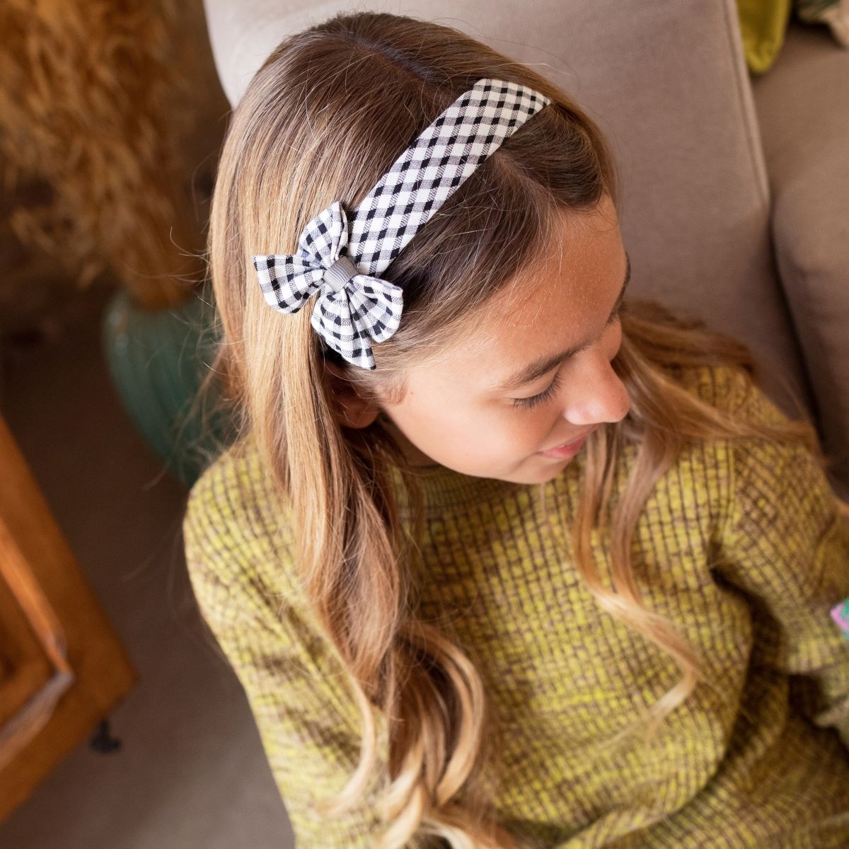 Diadema Infantil Colección Vichy Negro Ponette image number null