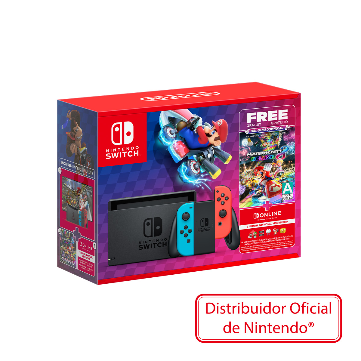 Consola Nintendo Switch Mario Kart  8 + 3 Meses Nintendo Online image number null