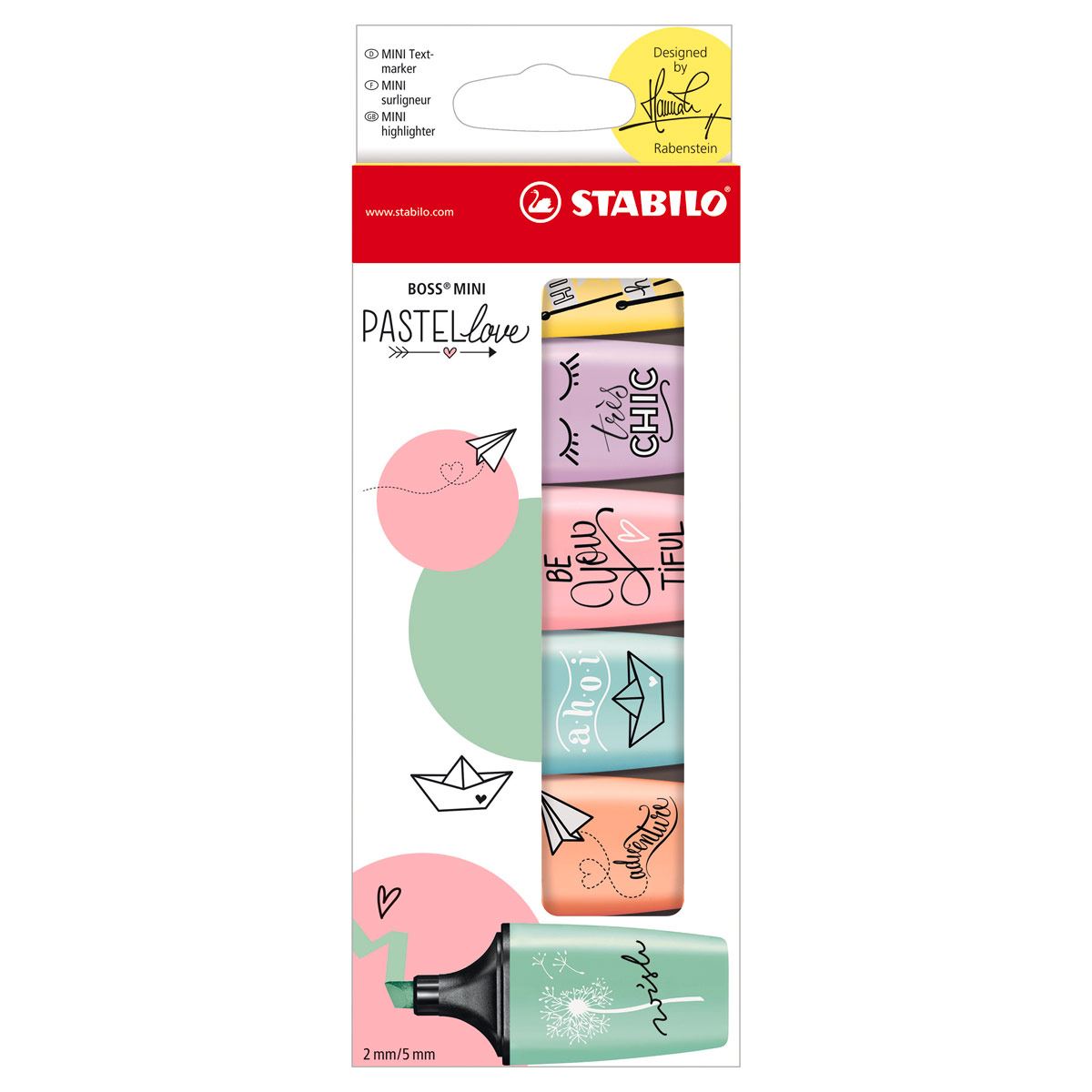 Marcatextos Stabilo mini Boss pastel image number null