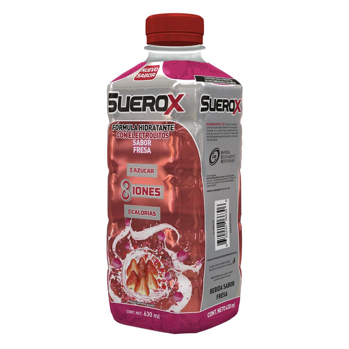 Suerox Adulto 8iones Fresa 630 ml image number null