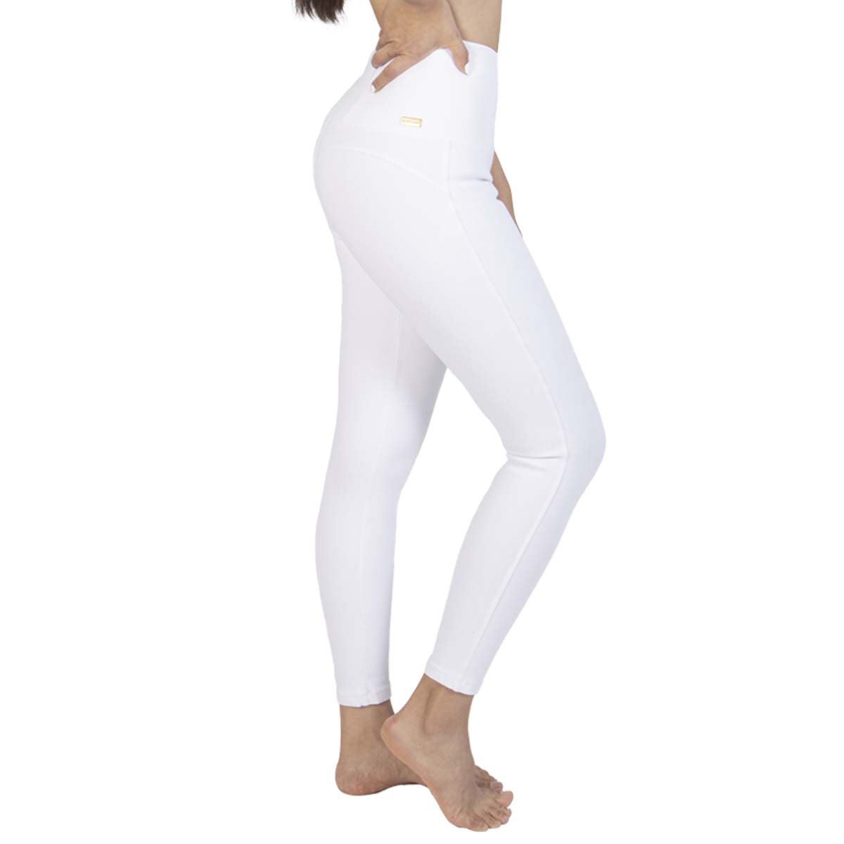 Leggin stretch control Oscar Hackman modelo OH-LEGSCON color blanco talla mediana dama image number null