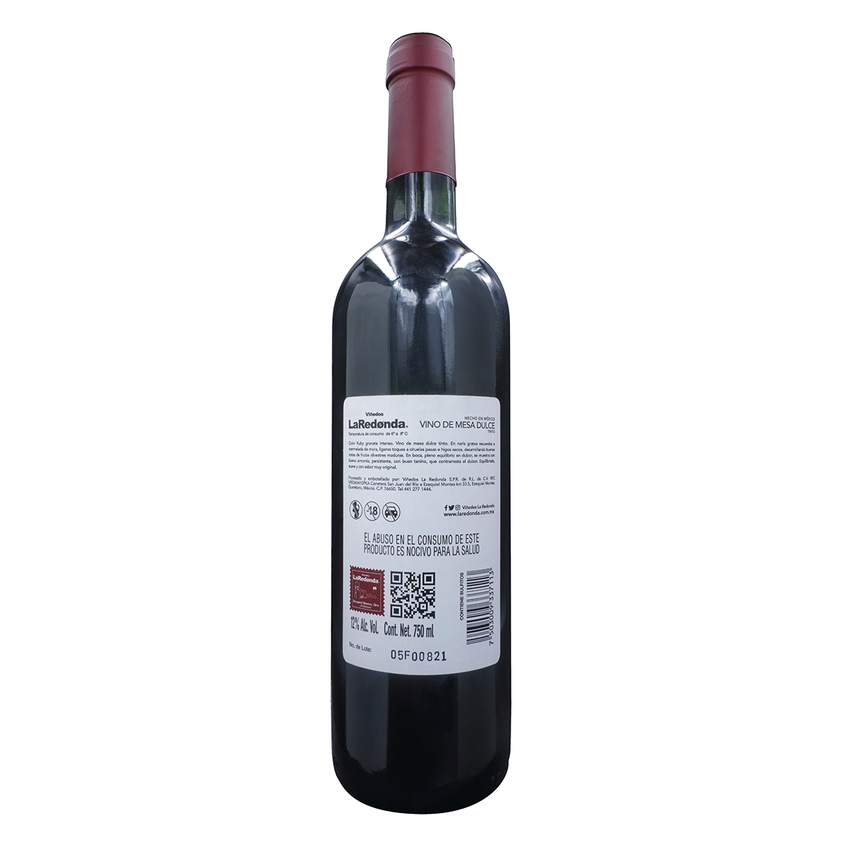 Vino Tinto Ruby La Redonda 750 ml image number null