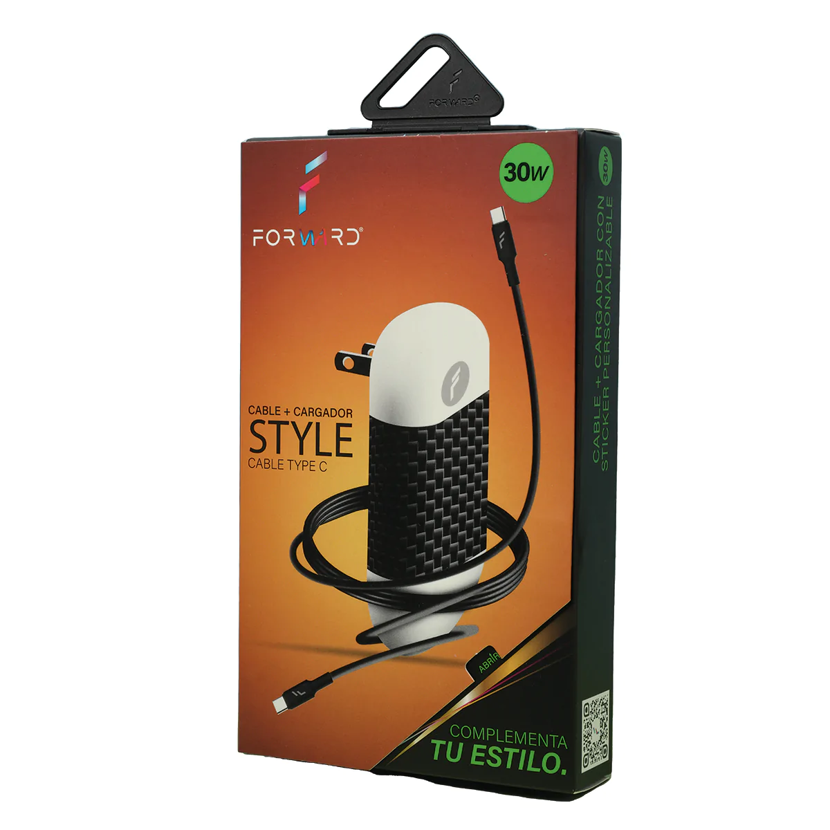 Cargador Forward 30W con Cable Tipo C image number null