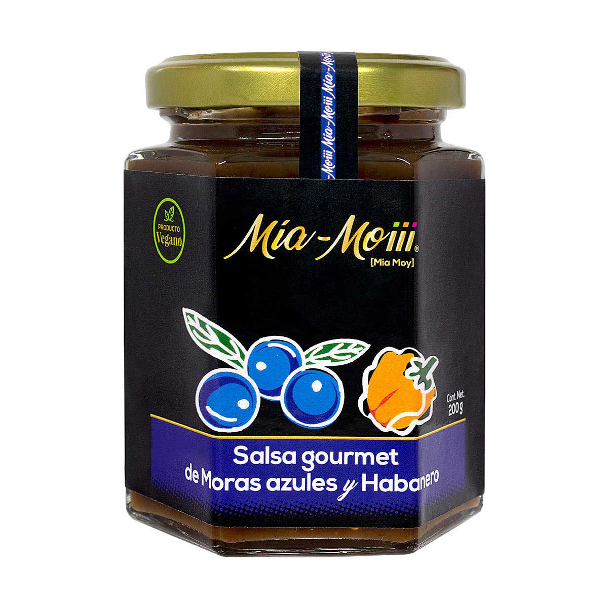 Salsa Moras Azul Habanero Mia Moi 200G image number null