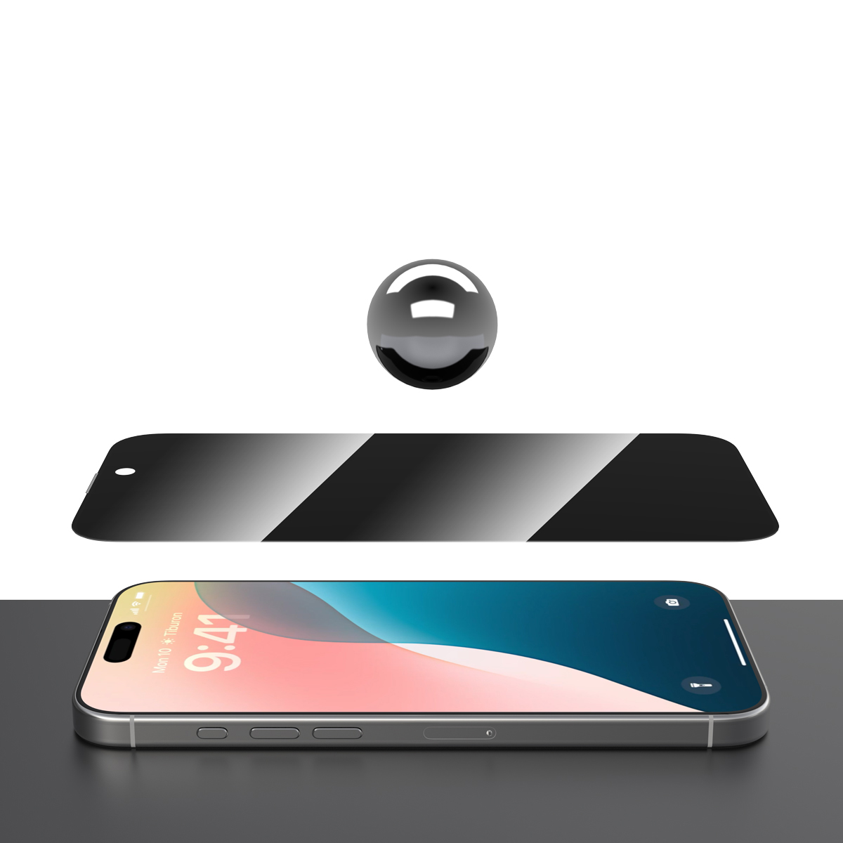 Cristal Privacy Templado para iPhone 16 image number null