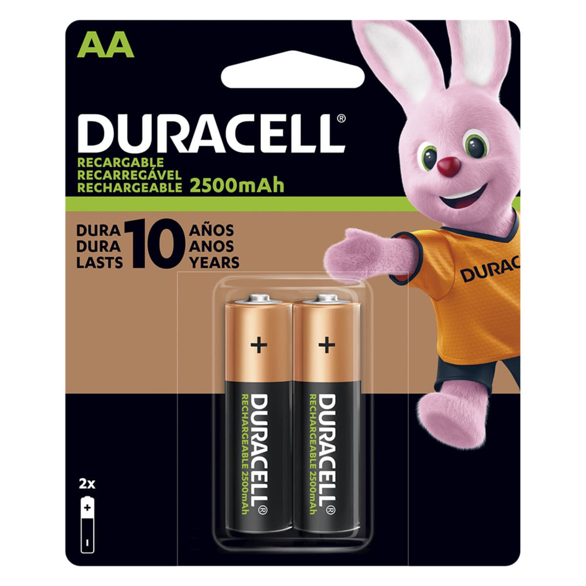 Pila Duracell Recargable AA 2 piezas image number null