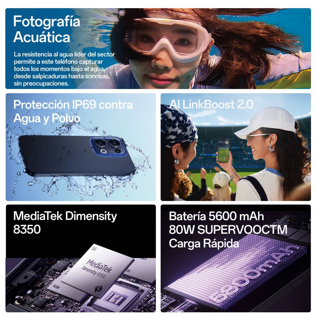 OPPO Reno13 5G 512GB Blanco Telcel R4 image number null