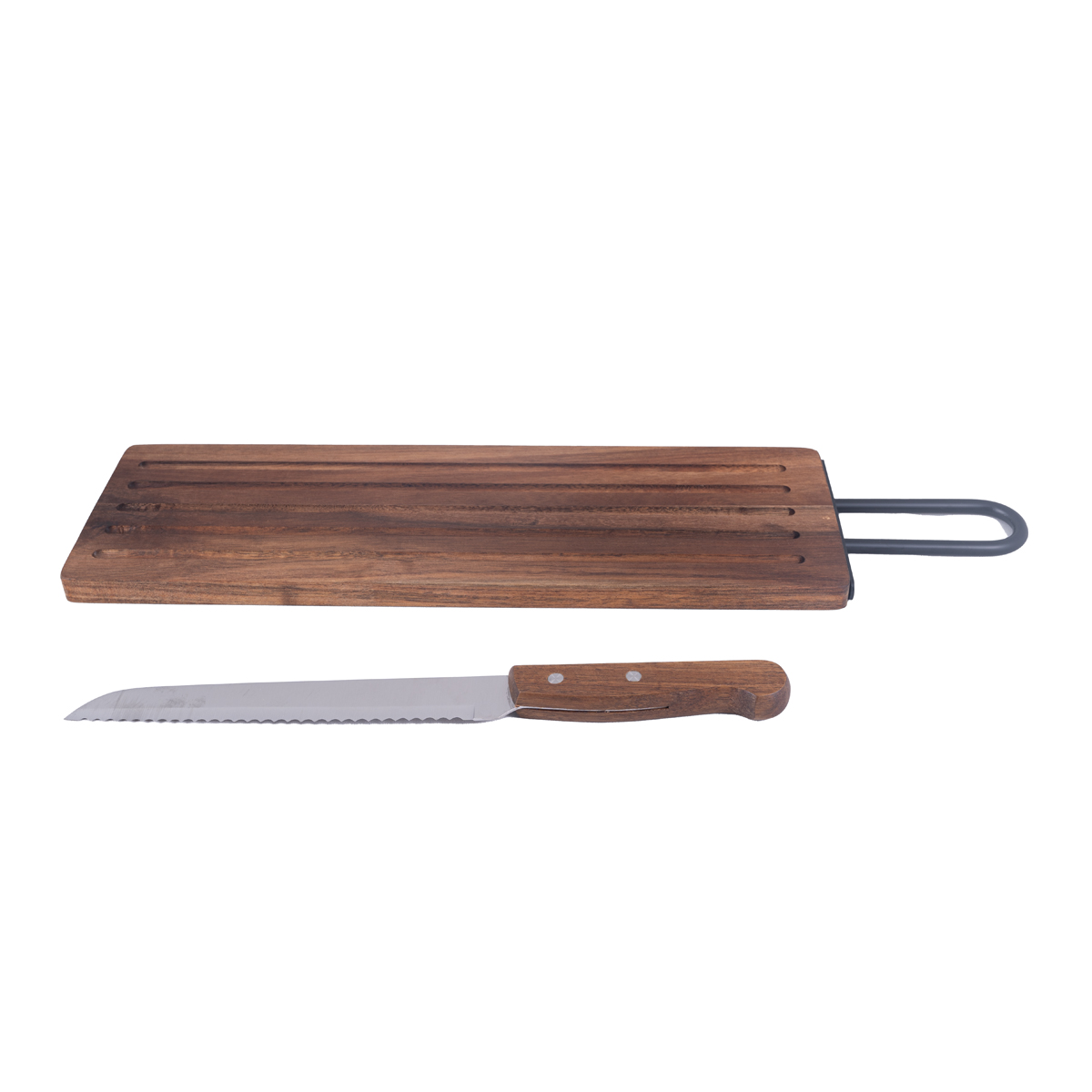 Home Nature Juego de Tabla de madera con cuchillo image number null