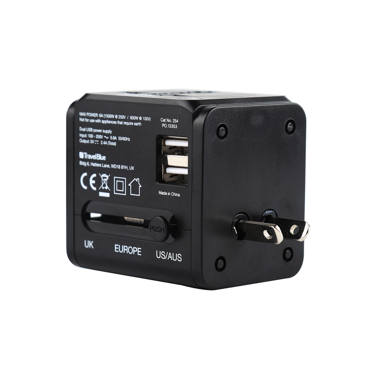 Adaptador Mundial de Viaje Travel Blue image number null