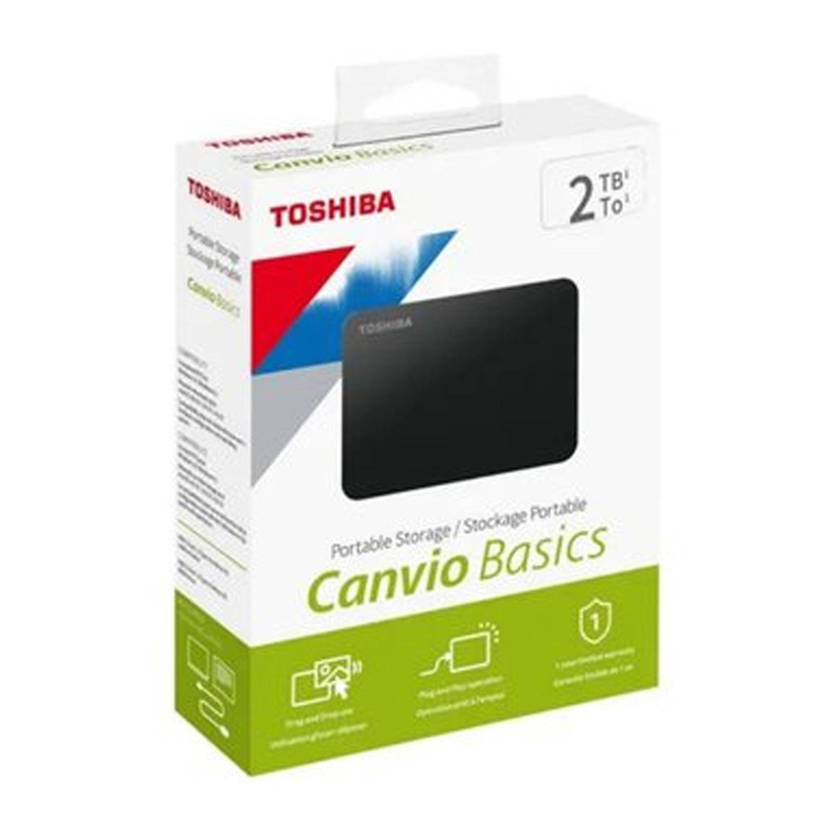 Disco duro Toshiba Canvio Basics 2TB negro image number null