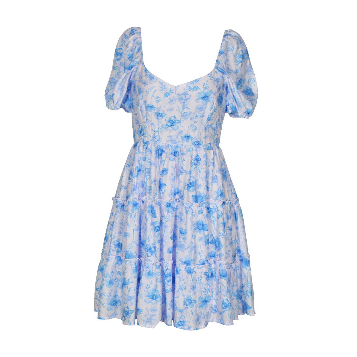 Vestido Corto con Olanes Philosophy Talla Mediana para Mujer image number null