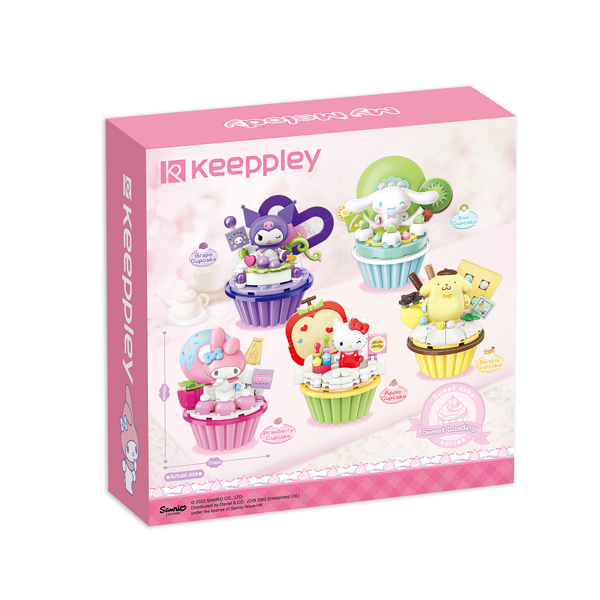 Set de Bloques Armables Keepley Sanrio My Melody Strawberry Cupcake image number null