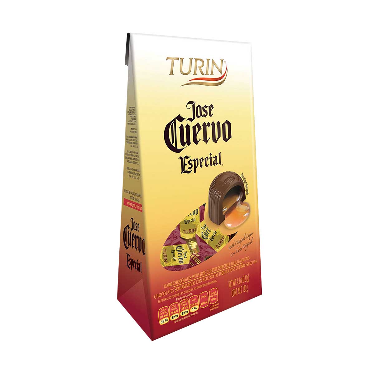 Bolsa de Chocolates rellenos de Tequila Jose Cuervo Especial Turin 120g image number null