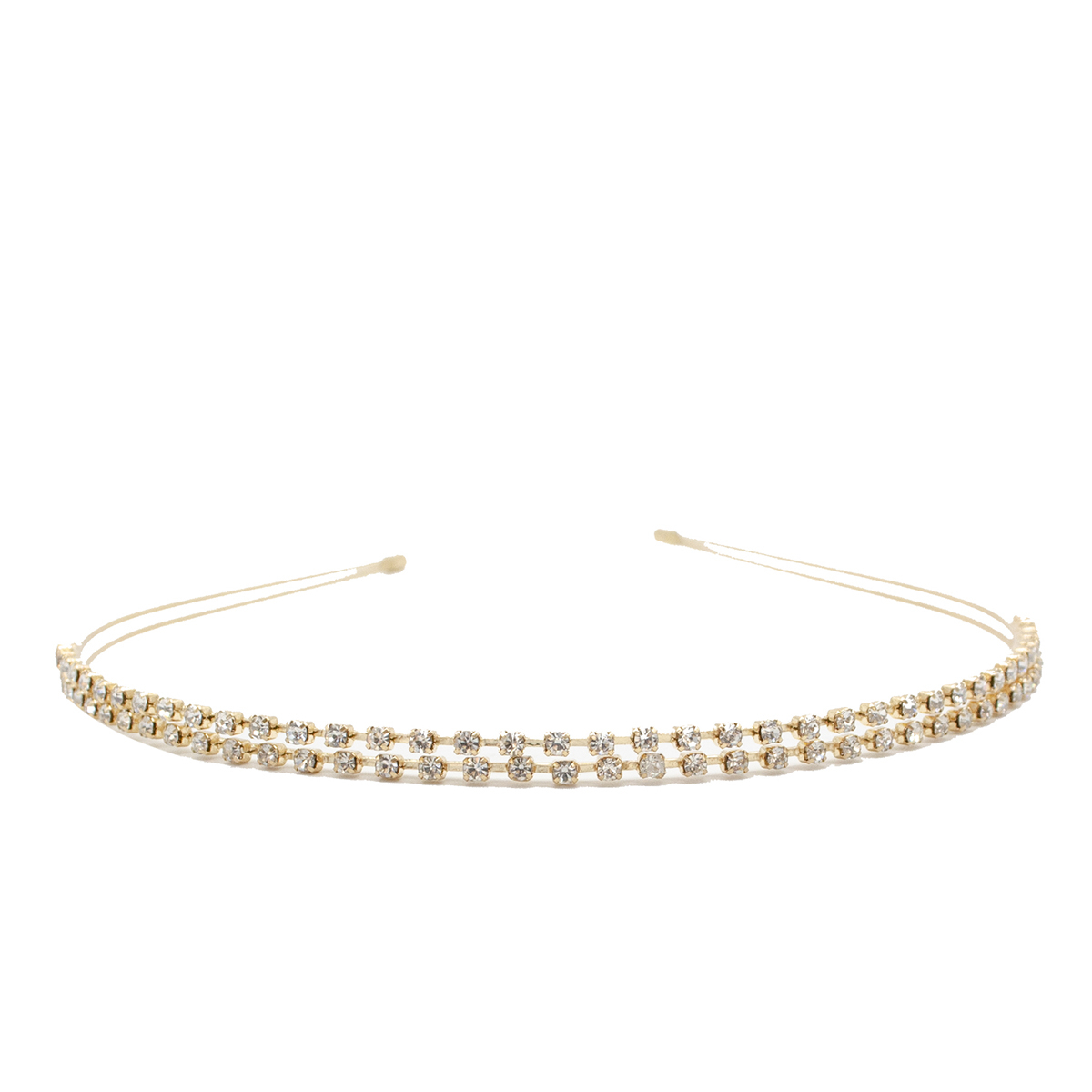 Diadema Mujer Colección Cristales Dorado Ponette image number null