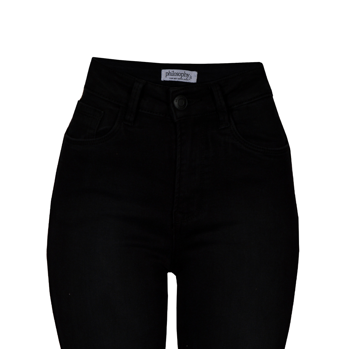 Jeans Acampanado Philosophy Color Negro Talla 11 para Mujer image number null