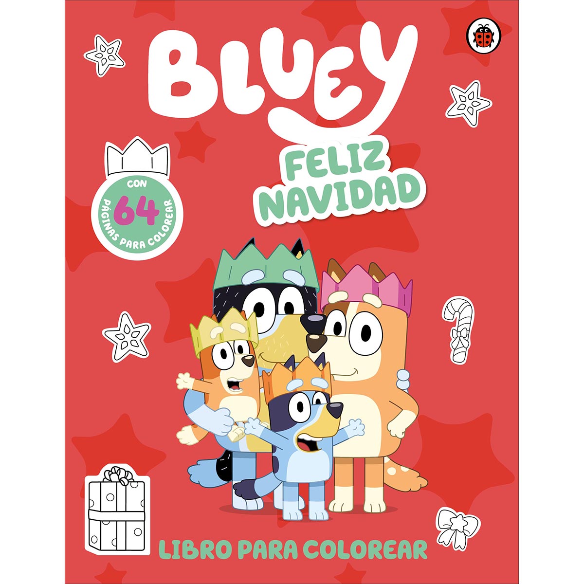 Bluey Feliz Navidad para colorear image number null