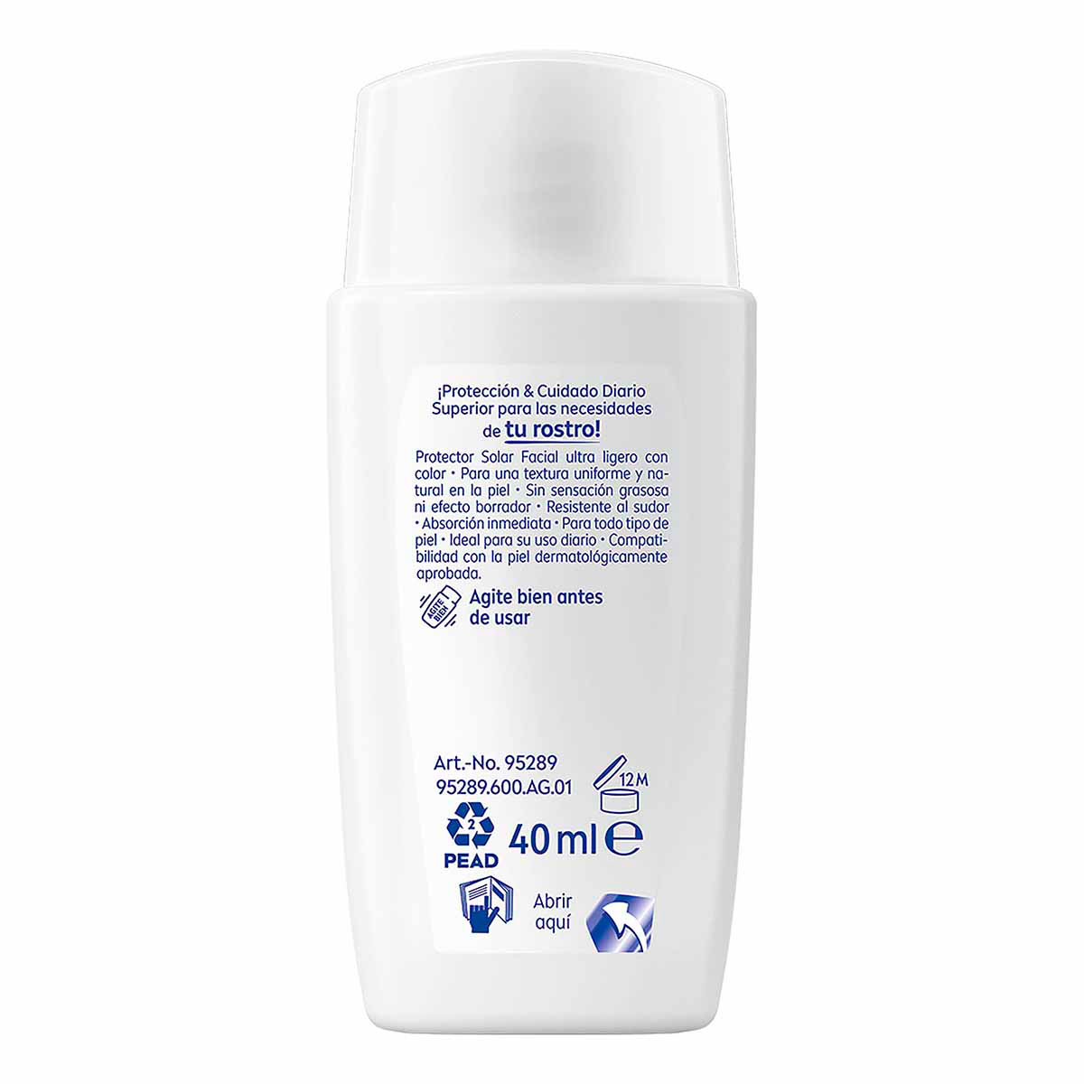 Protector Solar Fluido Tono Medio Nivea 40 ml Nivea image number null