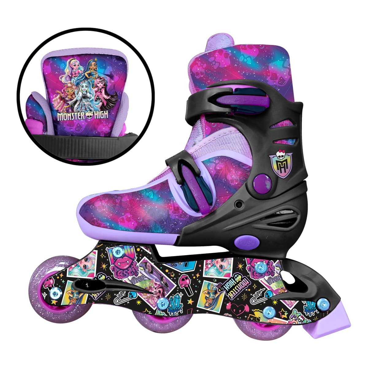 Patines en Línea Monster High ¡Ruedas Glitter! image number null