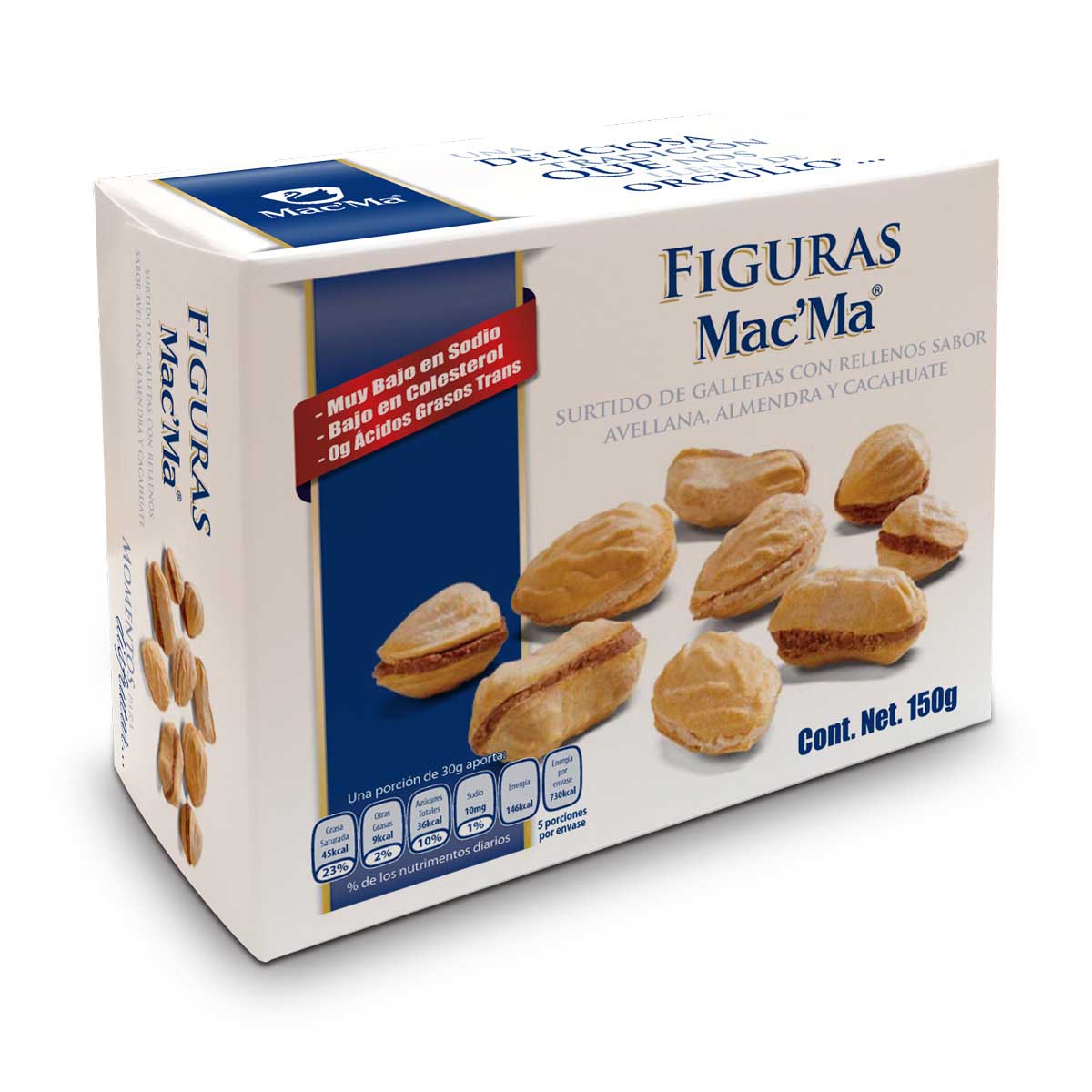Surtido de Galletas Rellenas Mac' Ma 150g image number null