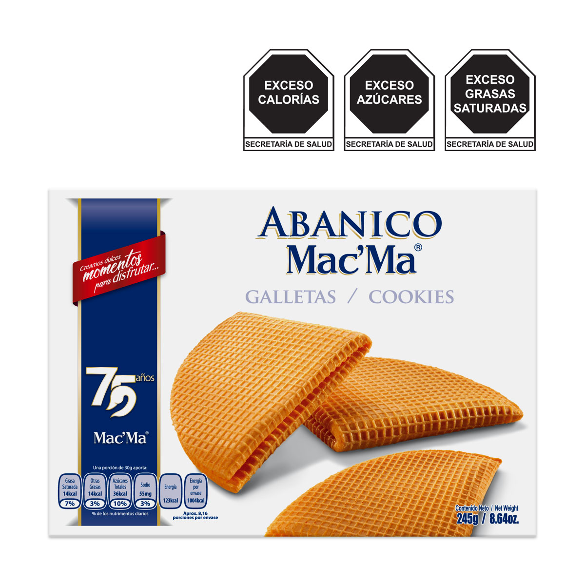 Galleta Abanico Mac´Ma 245g image number null