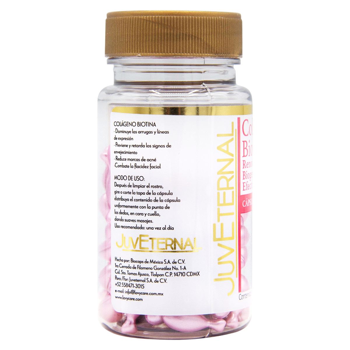 C&aacute;psulas Fac Col&aacute;geno+Biotina 90cap Juveternal image number null