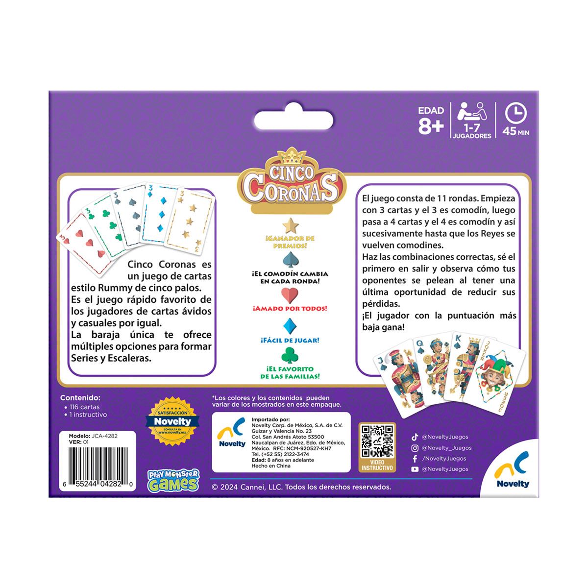 Juego de Cartas Cinco Coronas image number null