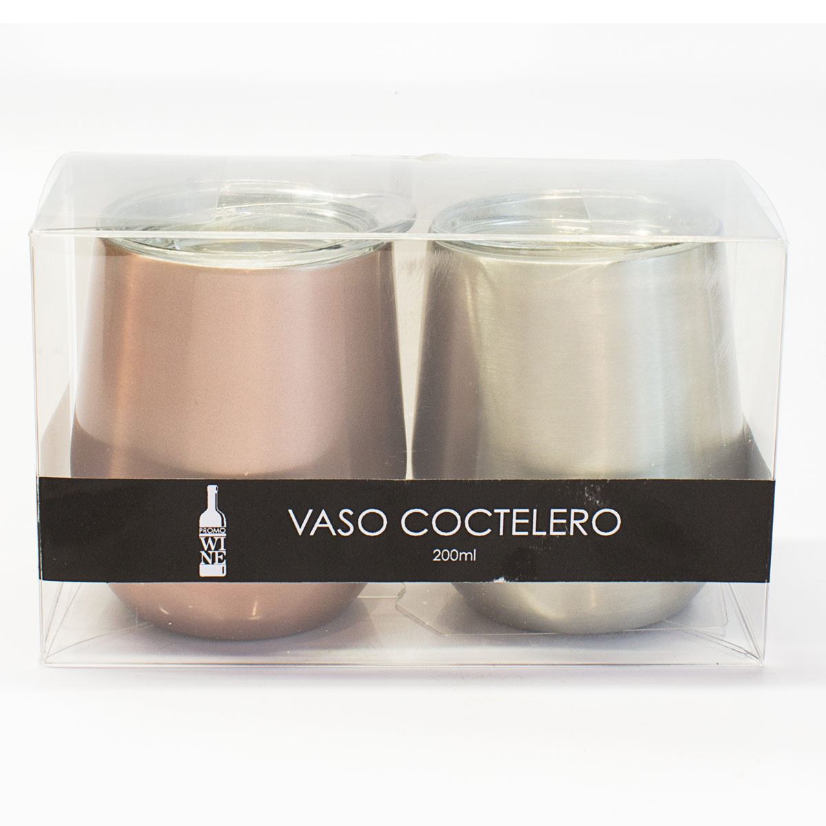 VASO ALUMINIO Y ROSA 2 PZ 200 ML CO image number null