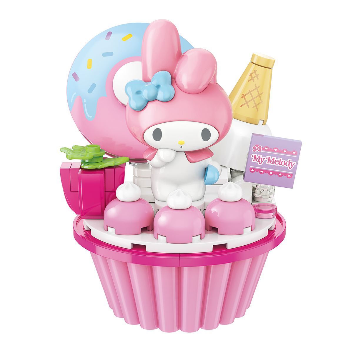 Set de Bloques Armables Keepley Sanrio My Melody Strawberry Cupcake image number null