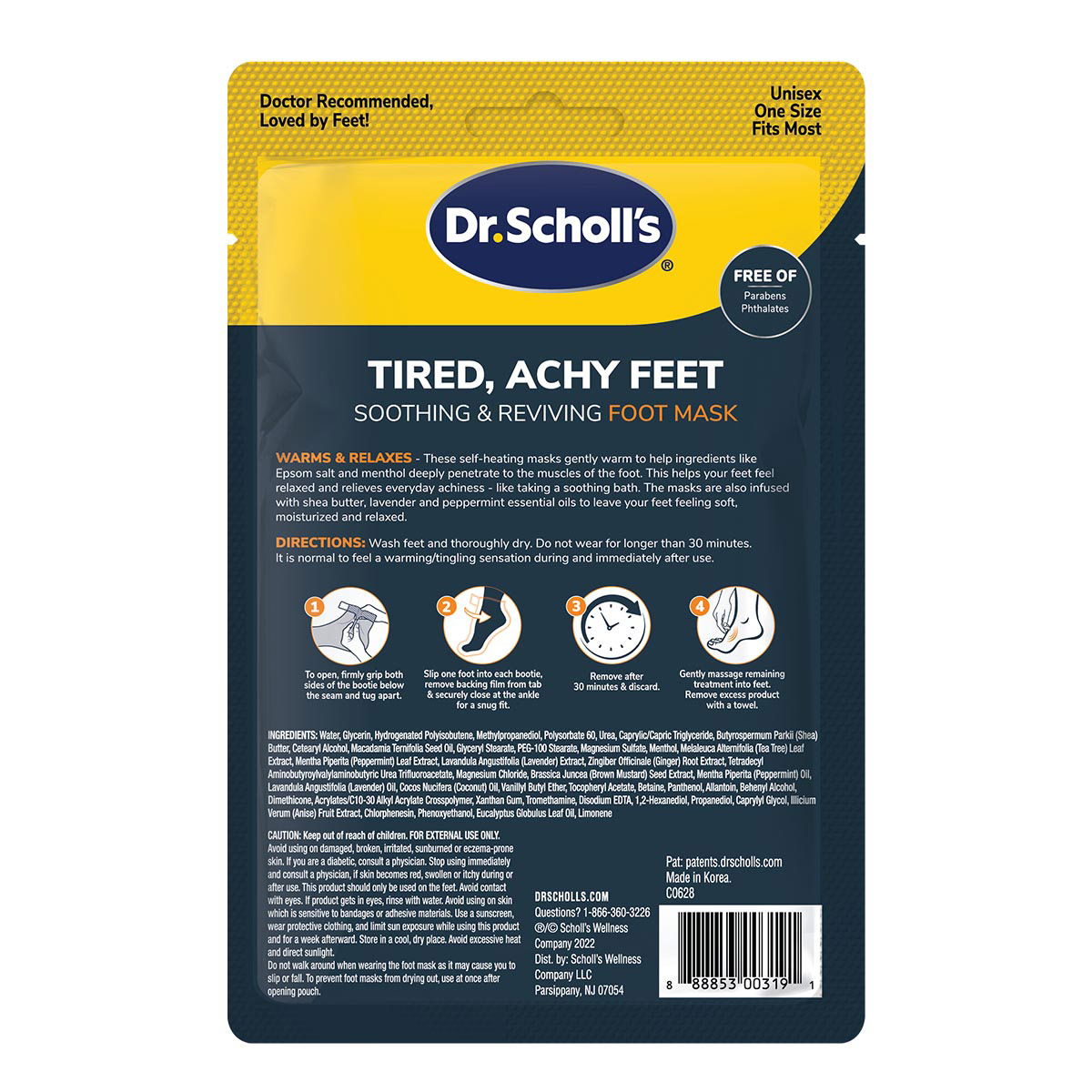 Mascarilla para Pies Cansados 1 par Dr Scholls image number null