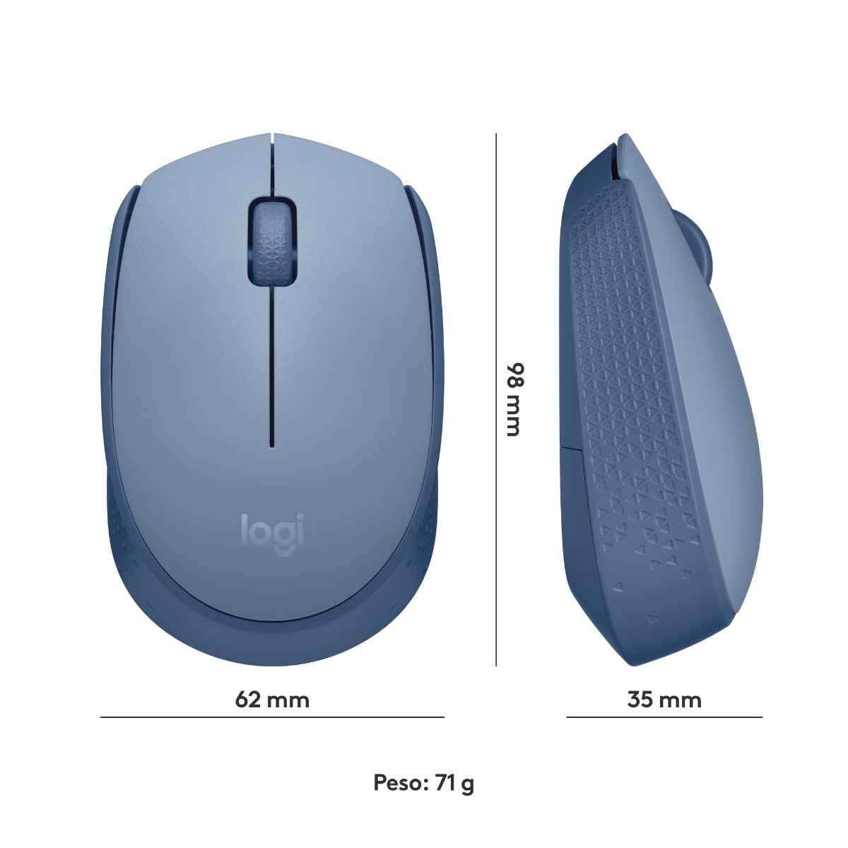 Mouse m170 blue grey Logitech image number null