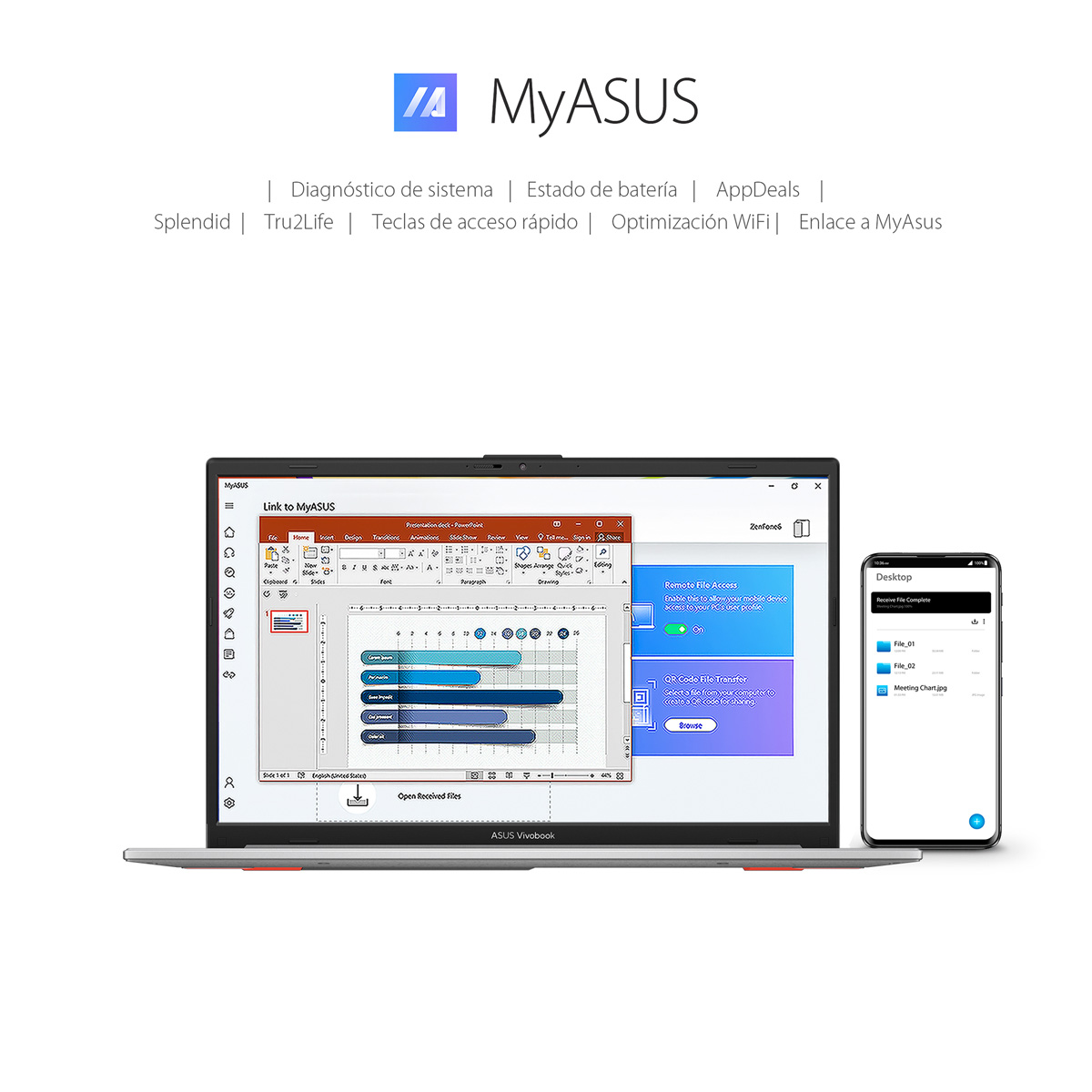 Laptop ASUS VivoBook 15.6 Pulgadas E1504GA-NJ163W CI3-N305 8G 512SSD+Mochila y Mouse image number null