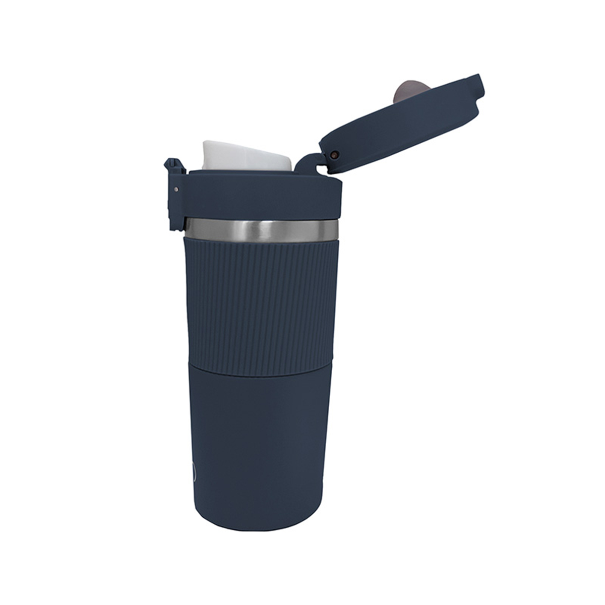 Taza Acero Inoxidable y Silicón 400 ml Color Azul image number null