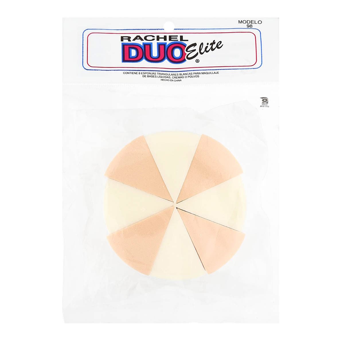 8 esponjas elite triangular dos tonos Rachel Duo 98-M image number null