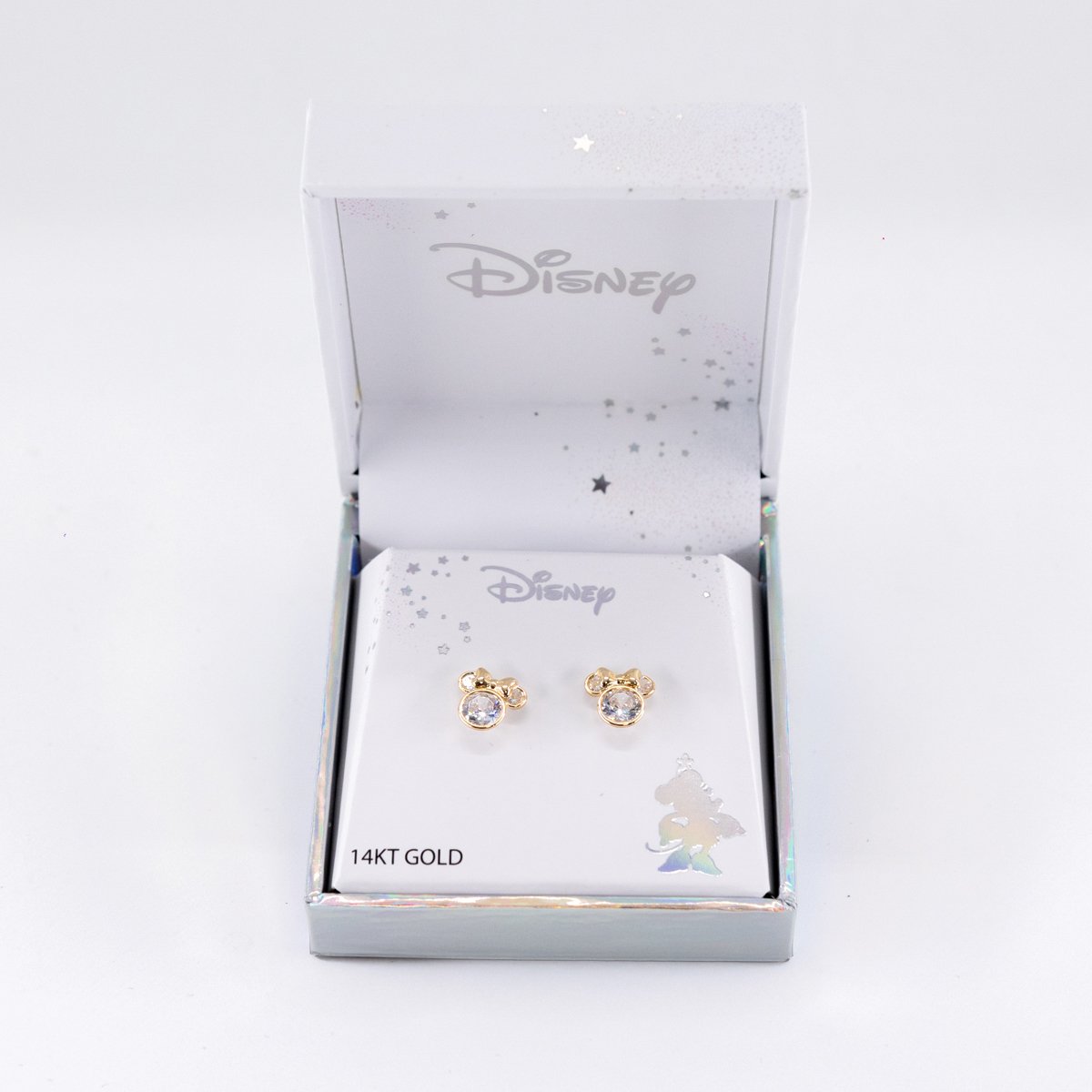 Aretes Minnie Moño Dorado Oro 14K Disney image number null
